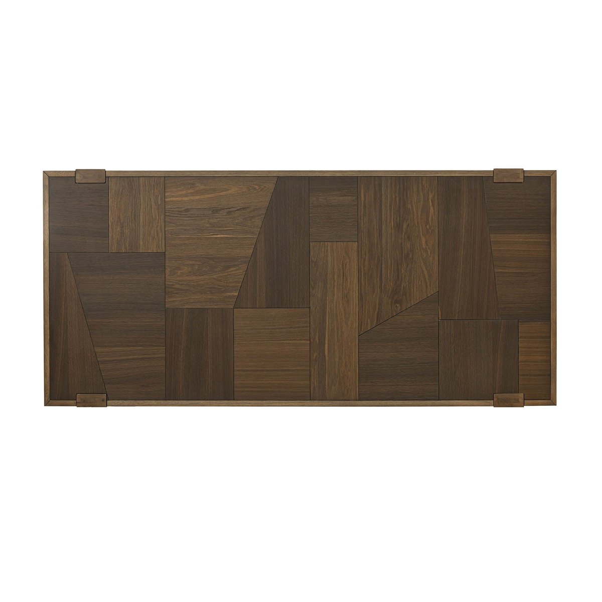 LH Home Abstract Wooden Rectangular Dining Table