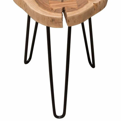 Acacia One of a Kind Live Edge Accent Table Black Hairpin Legs Side Tables Sideboards and Things  By Diamond Sofa