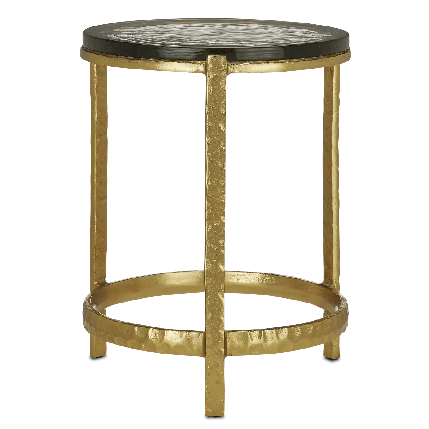 Acea Gold Accent Table-Side Tables-Currey & Co-Sideboards and Things