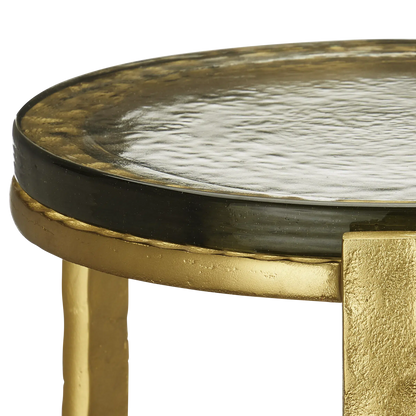 Acea Gold Drinks Table-Side Tables-Currey & Co-Sideboards and Things