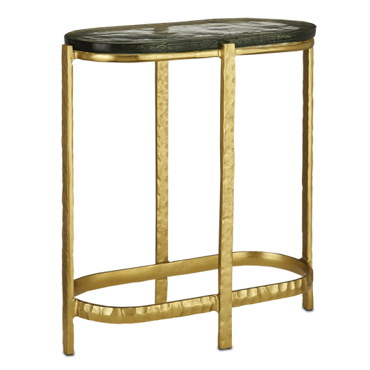 Acea Gold Side Table-Side Tables-Currey & Co-Sideboards and Things