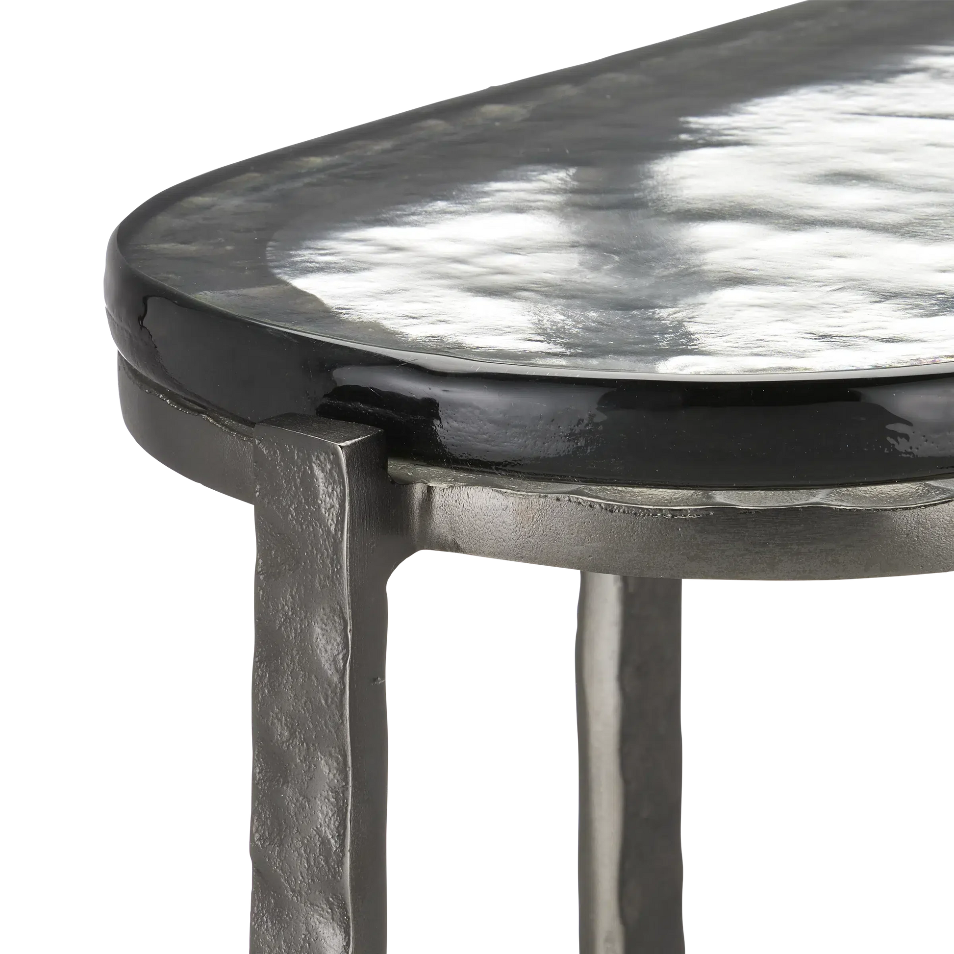 Acea Graphite Side Table-Side Tables-Currey & Co-Sideboards and Things