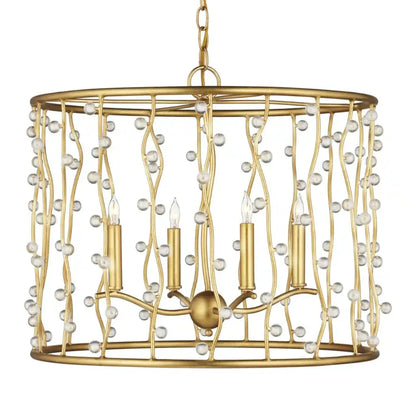 Adagio Iron Framed Gold Chandelier