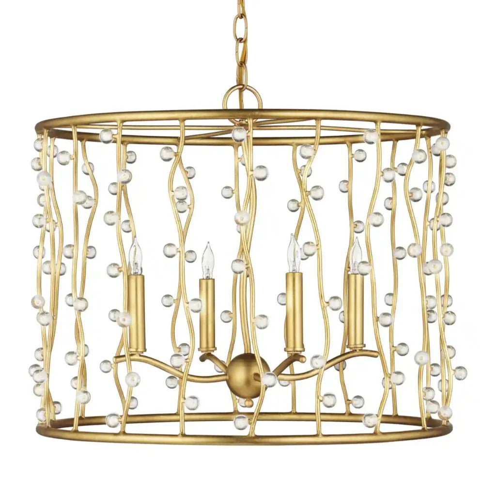 Adagio Iron Framed Gold Chandelier