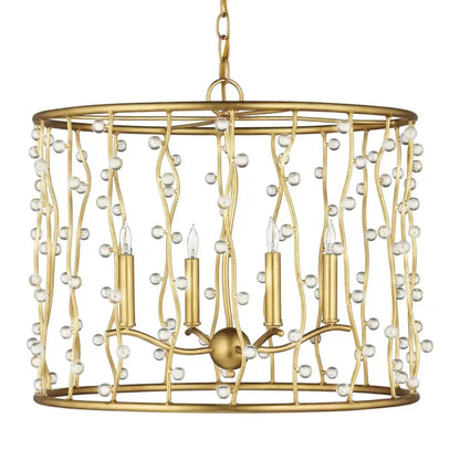 Adagio Iron Framed Gold Chandelier