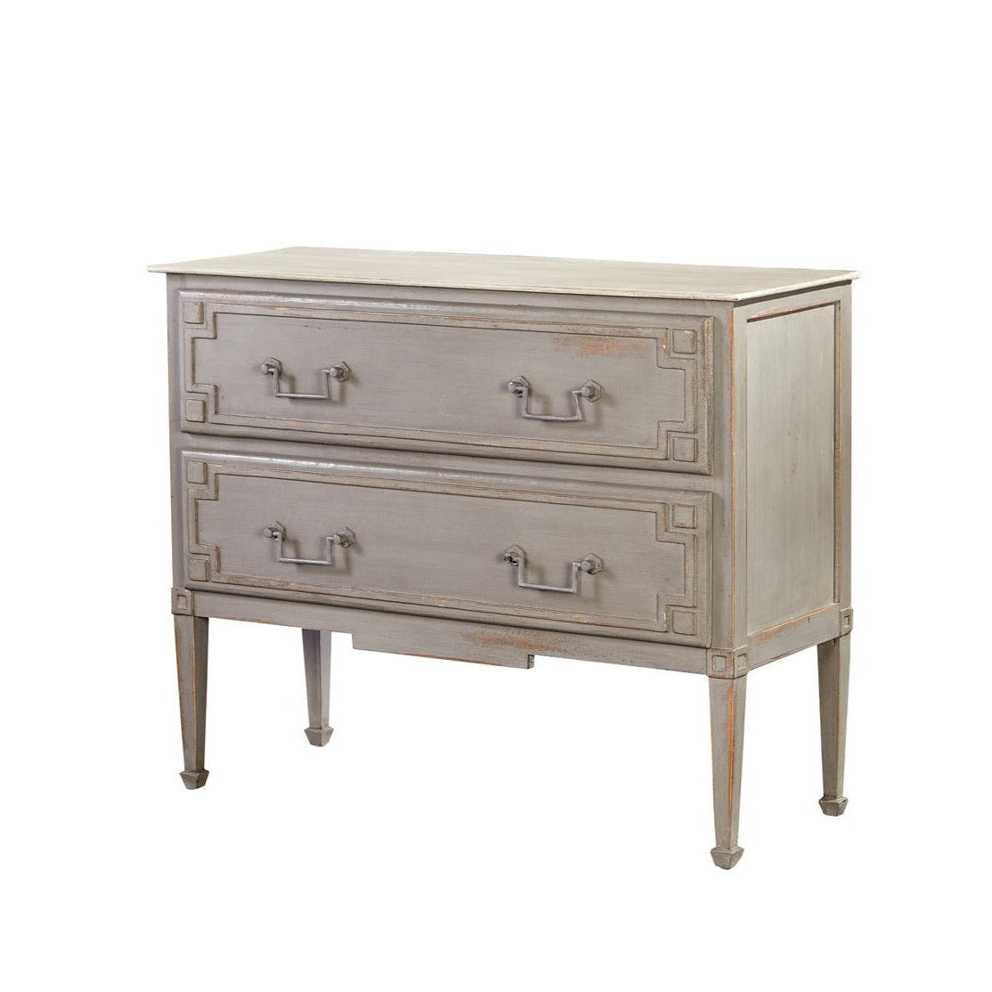 Adalaya Grey Wood Chest