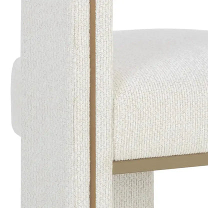 Adamina Polyester Upholstered Counter Stool