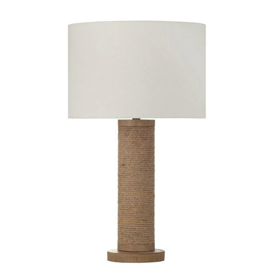 Bassett Mirror Adams Natural Rope Base Table Lamp