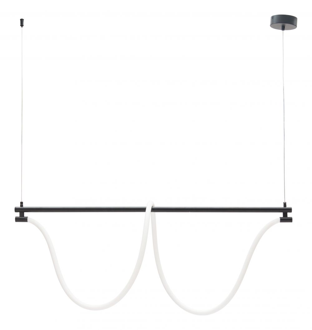 Zuo Modern Adder Steel Black Ceiling Lamp
