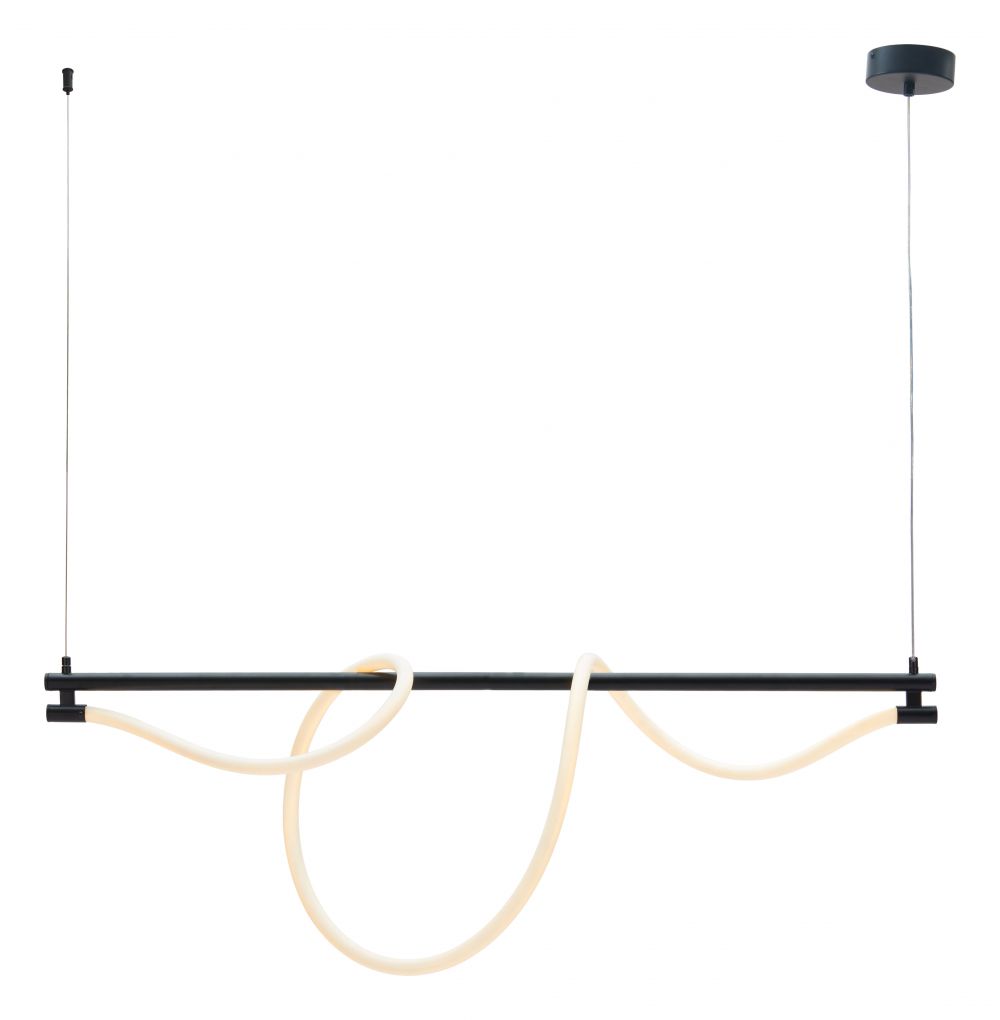 Zuo Modern Adder Steel Black Ceiling Lamp