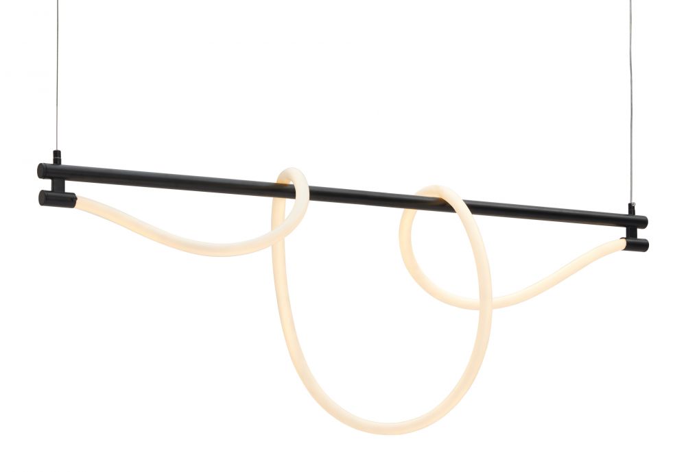 Zuo Modern Adder Steel Black Ceiling Lamp