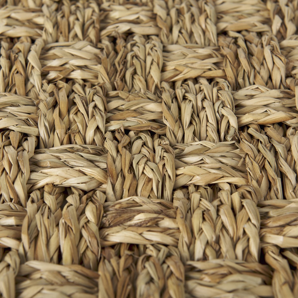 Mercana Adele Brown Seagrass Woven Pouf