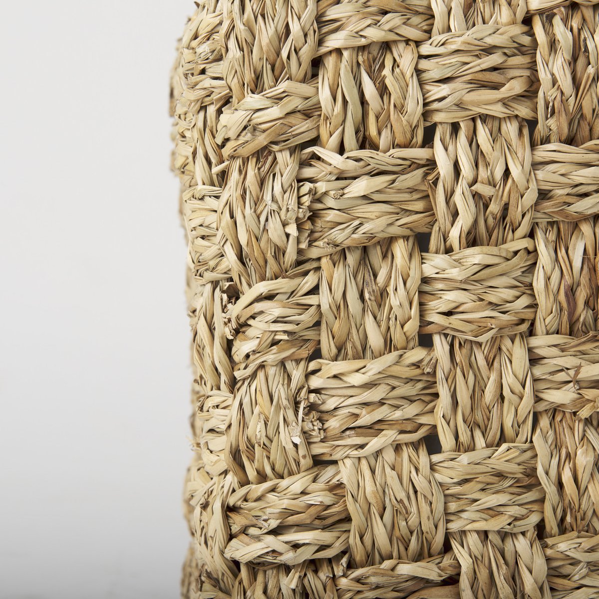Mercana Adele Brown Seagrass Woven Pouf