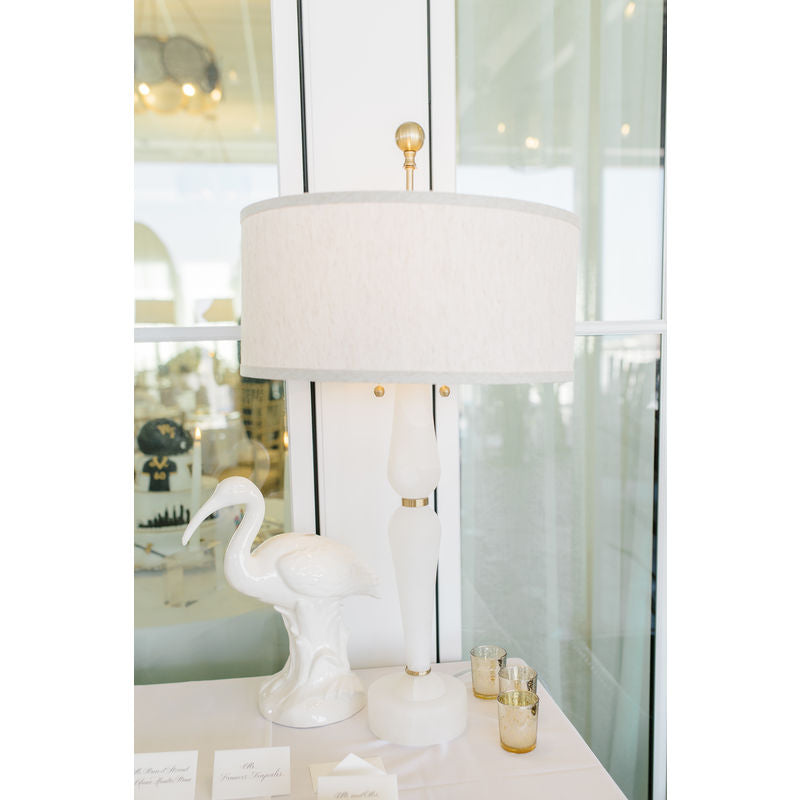 Wildwood Adele White Alabaster Table Lamp