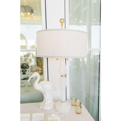 Wildwood Adele White Alabaster Table Lamp