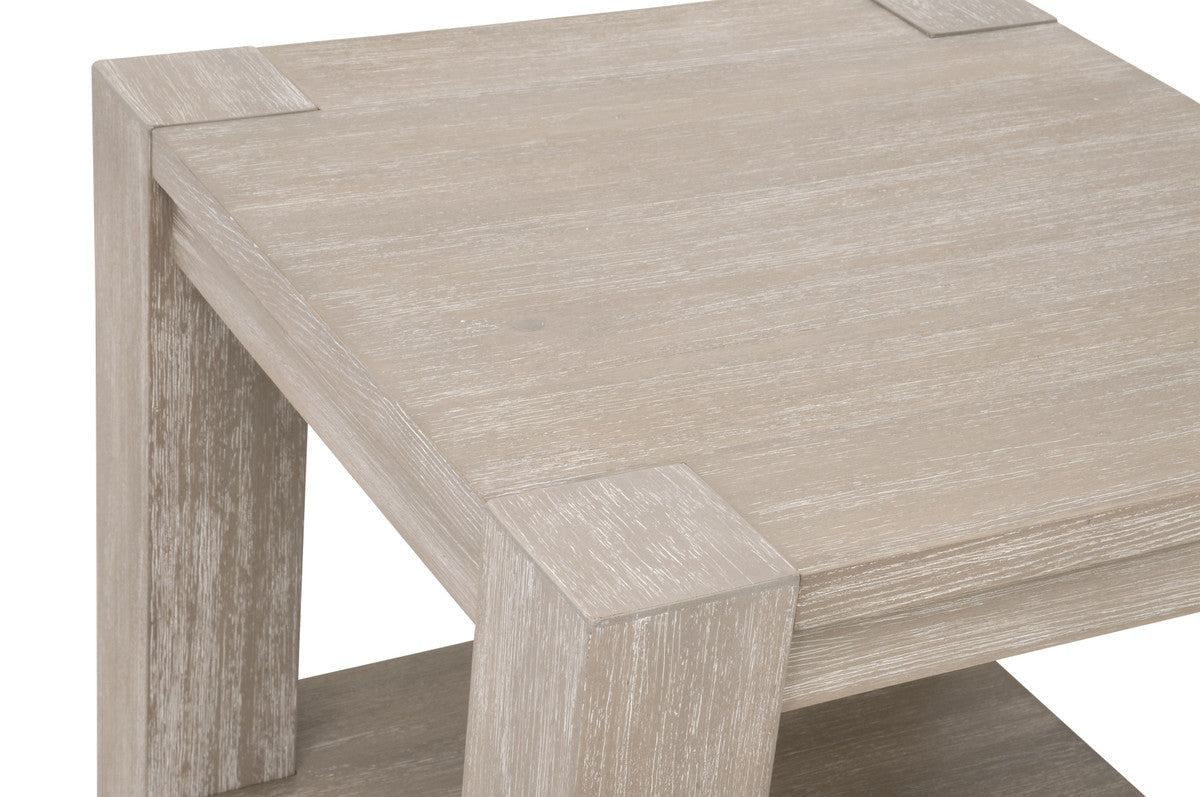 Essentials For Living Adler Wood Brown Square End Table
