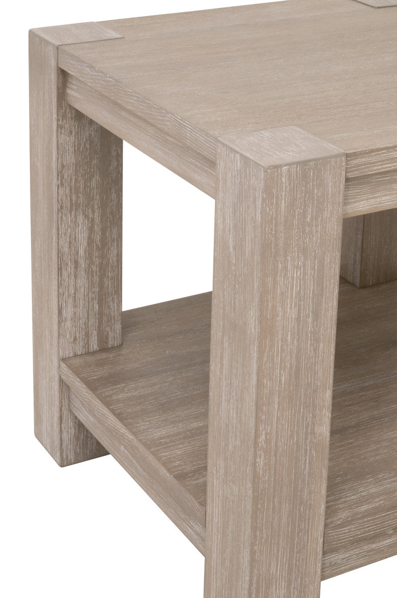Essentials For Living Adler Wood Brown Square End Table