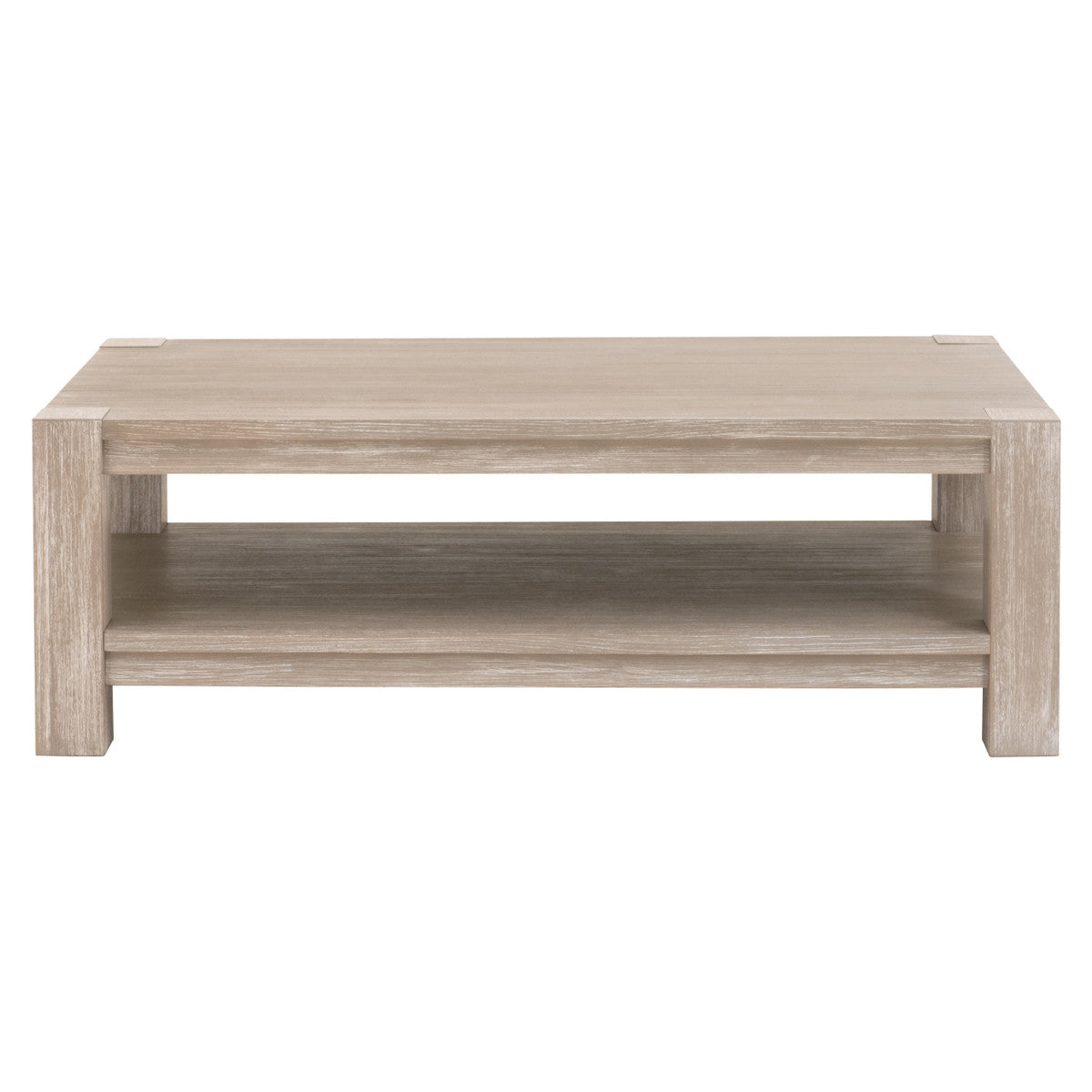 Adler Wood Brown Rectangular Coffee Table