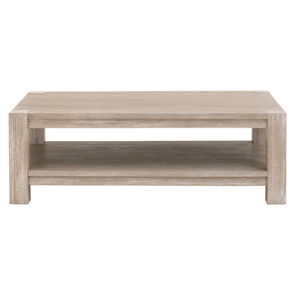 Adler Wood Brown Rectangular Coffee Table