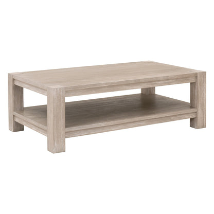Adler Wood Brown Rectangular Coffee Table