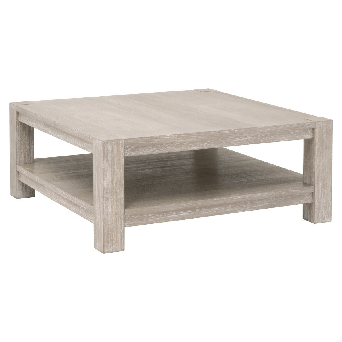 Essentials For Living Adler Wood Brown Square Coffee Table
