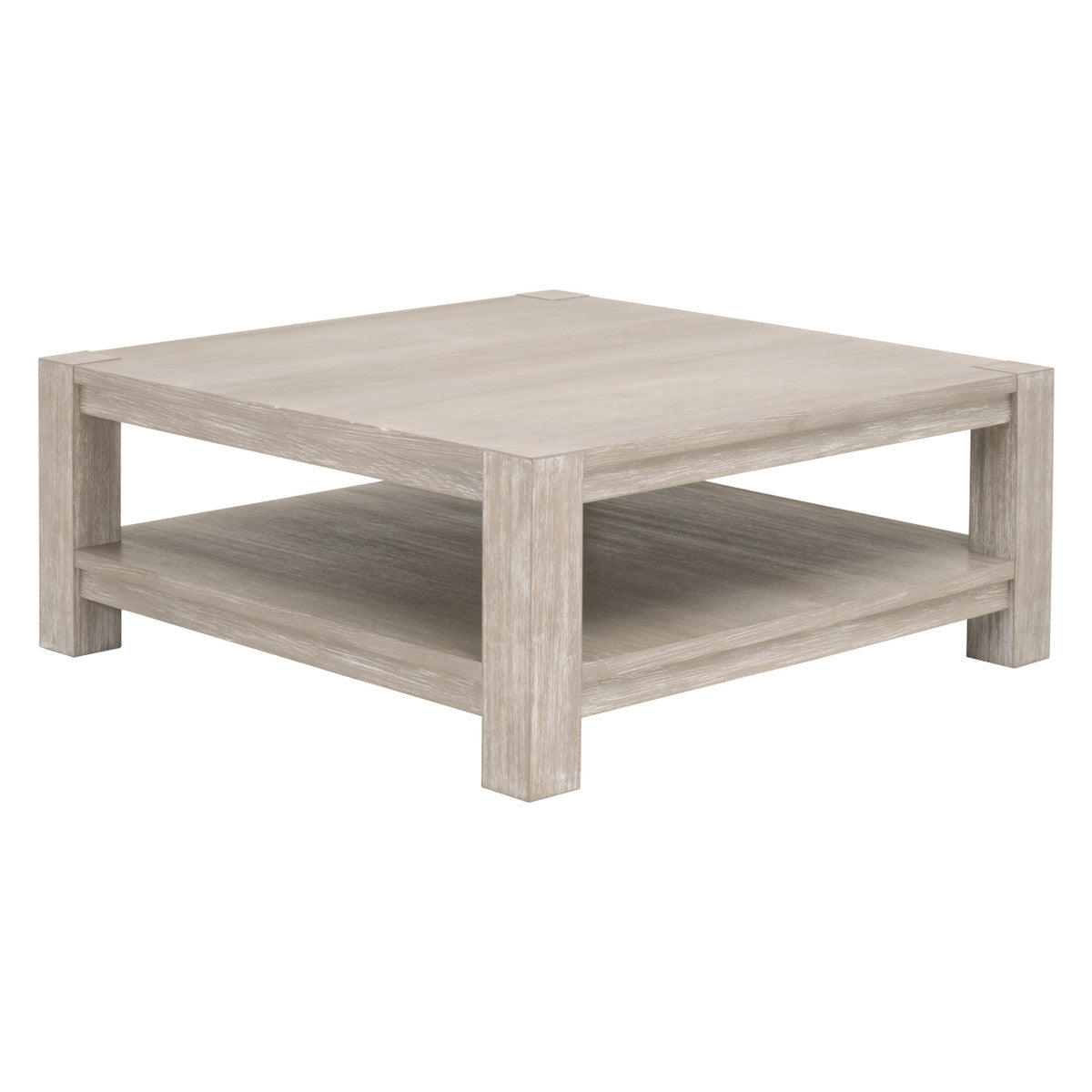 Essentials For Living Adler Wood Brown Square Coffee Table