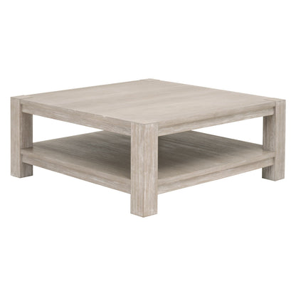 Essentials For Living Adler Wood Brown Square Coffee Table