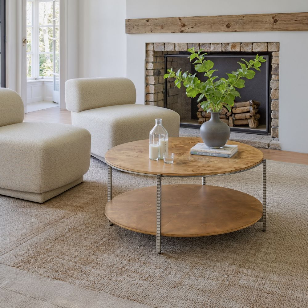 Zuo Modern Adna Wood Top Brown Coffee Table