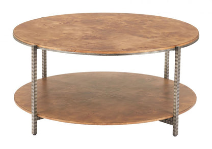 Zuo Modern Adna Wood Top Brown Coffee Table