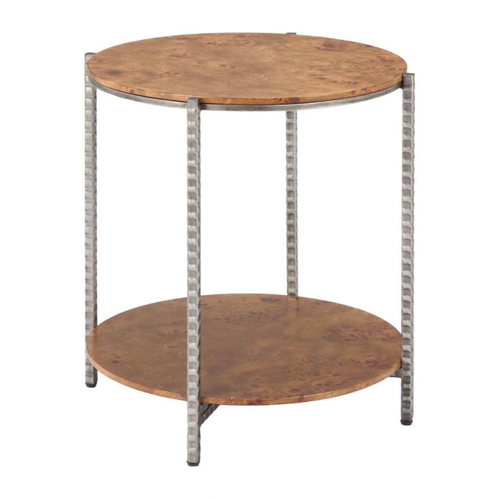 Zuo Modern Adna Wood Top Brown Side Table