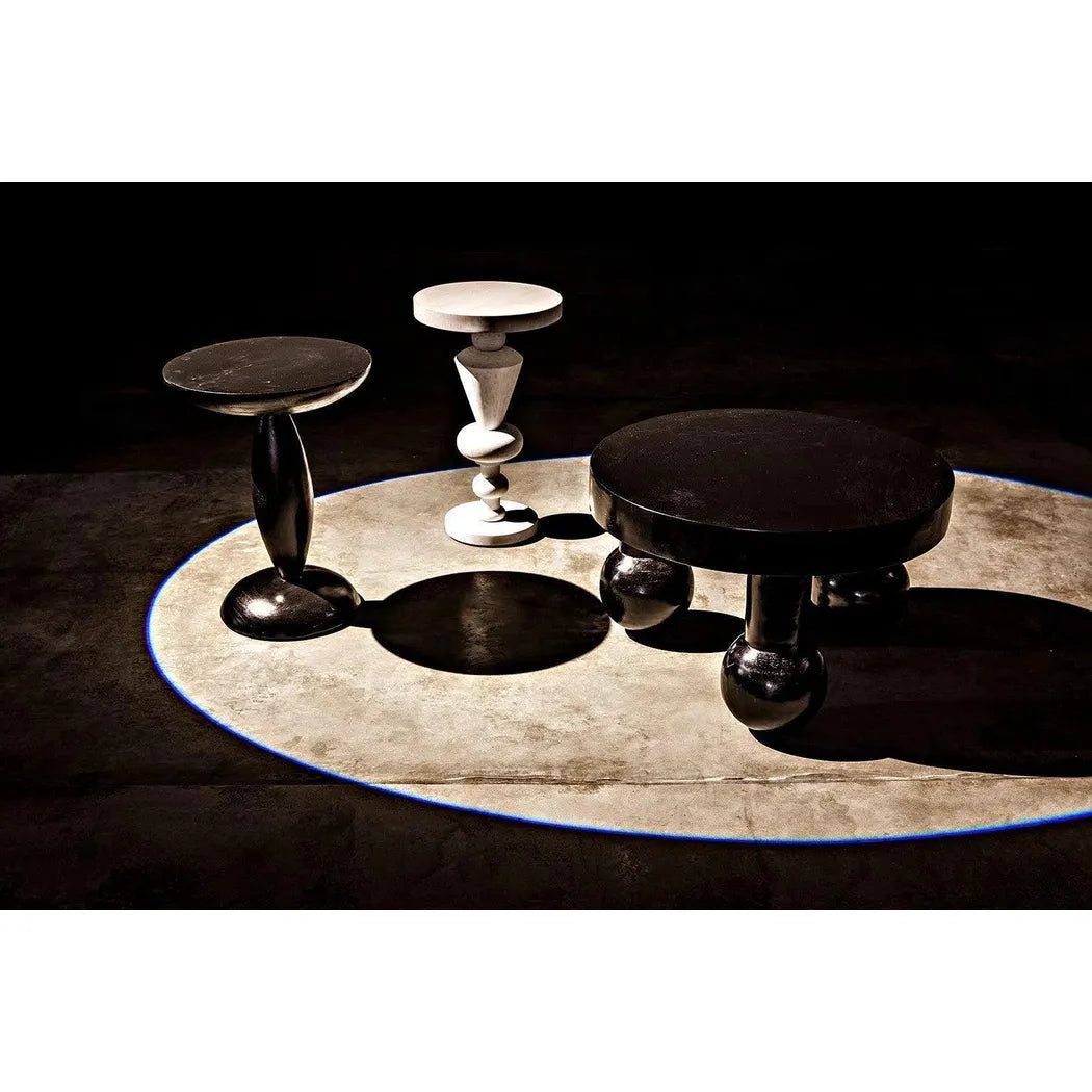 Noir Adonis Side Table, Hand Rubbed Black