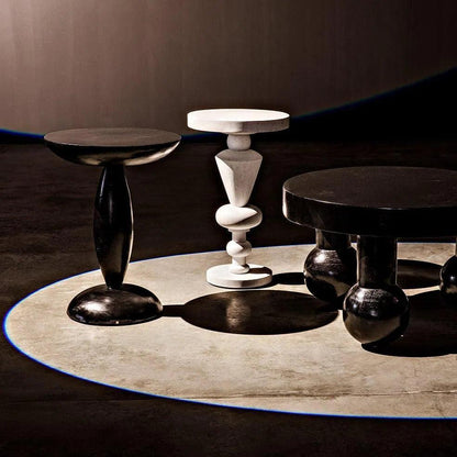 Noir Adonis Side Table, Hand Rubbed Black