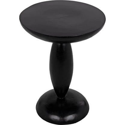 Noir Adonis Side Table, Hand Rubbed Black