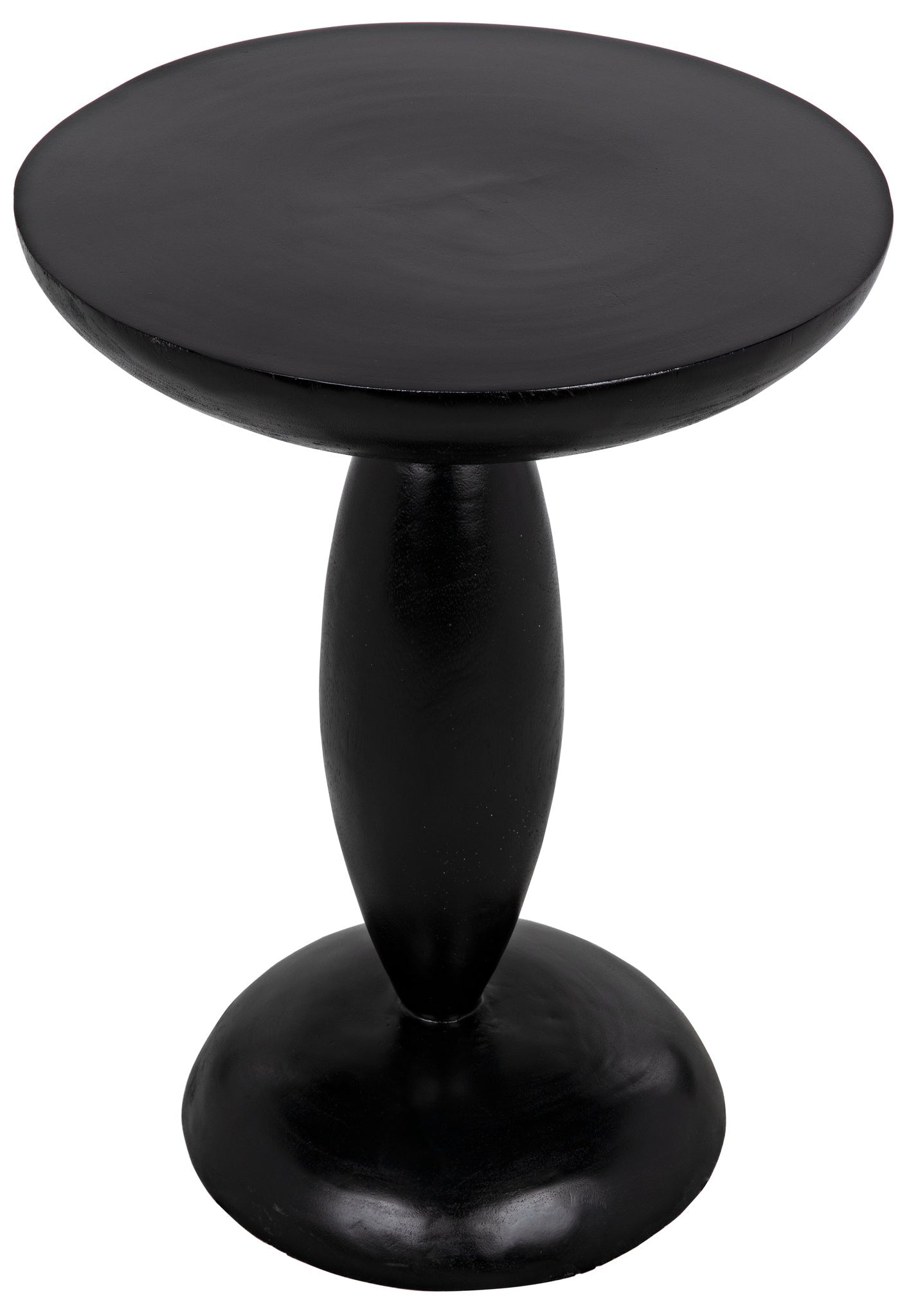 Adonis Side Table, Hand Rubbed Black-Side Tables-Noir-LOOMLAN