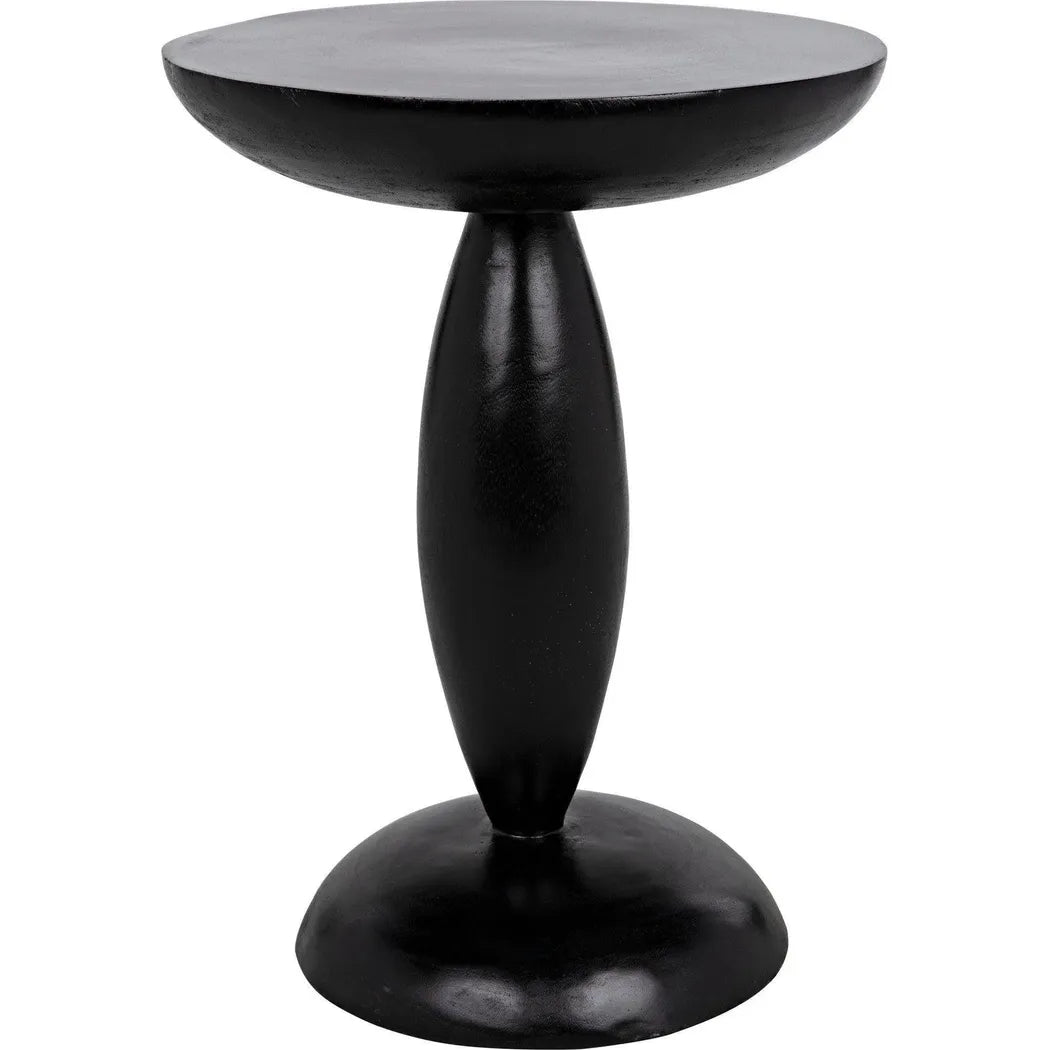 Noir Adonis Side Table, Hand Rubbed Black
