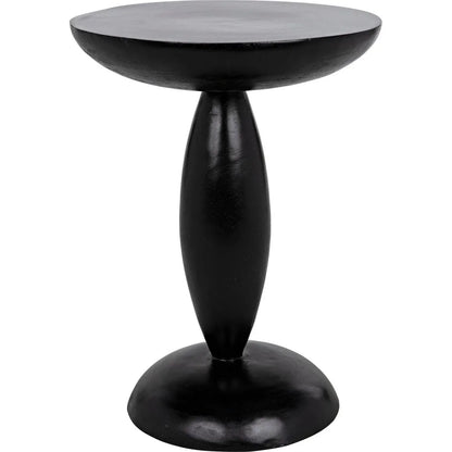 Noir Adonis Side Table, Hand Rubbed Black