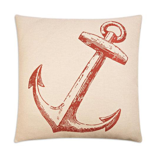 D.V. Kap Adrift Red Throw Pillow With Insert