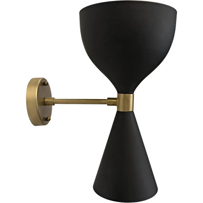 Aegeon Black Steel Sconce