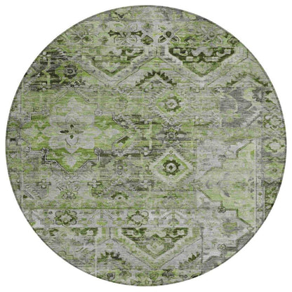 LOOMLAN Rugs Aelain Aloe Washable Indoor-Outdoor Rug