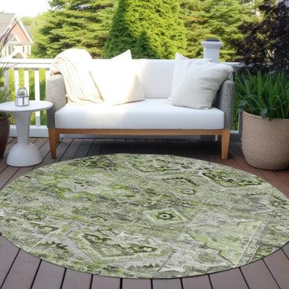 LOOMLAN Rugs Aelain Aloe Washable Indoor-Outdoor Rug