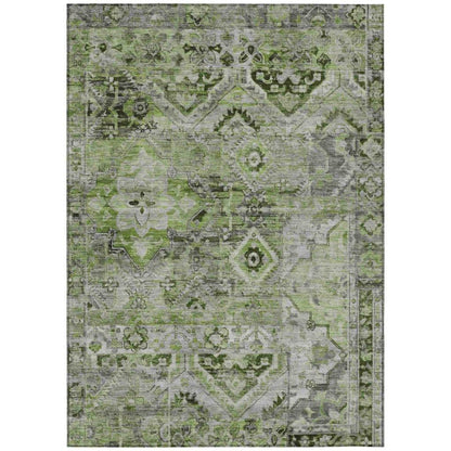 LOOMLAN Rugs Aelain Aloe Washable Indoor-Outdoor Rug