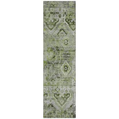 LOOMLAN Rugs Aelain Aloe Washable Indoor-Outdoor Rug