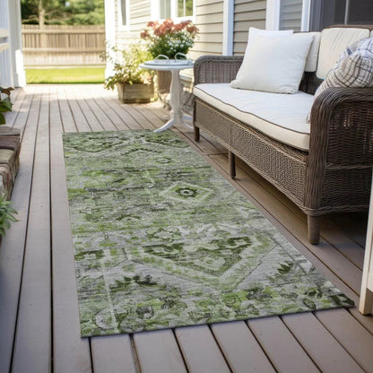LOOMLAN Rugs Aelain Aloe Washable Indoor-Outdoor Rug
