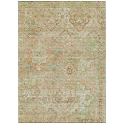 LOOMLAN Rugs Aelain Orange Washable Indoor-Outdoor Rug