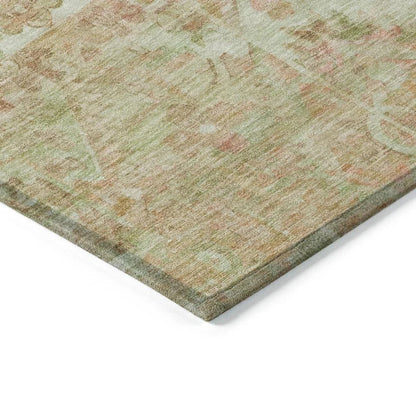 LOOMLAN Rugs Aelain Orange Washable Indoor-Outdoor Rug