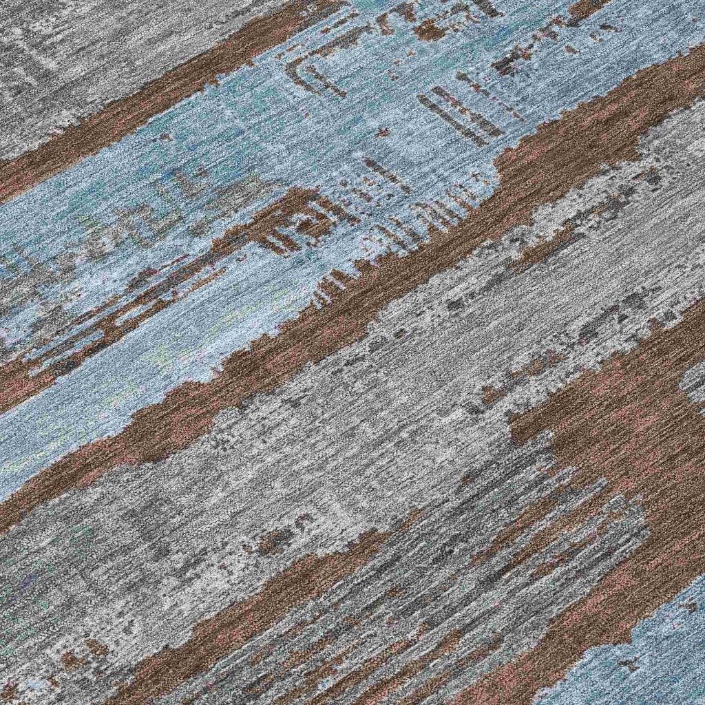 LOOMLAN Rugs Aelaris Chocolate Washable Indoor-Outdoor Rug