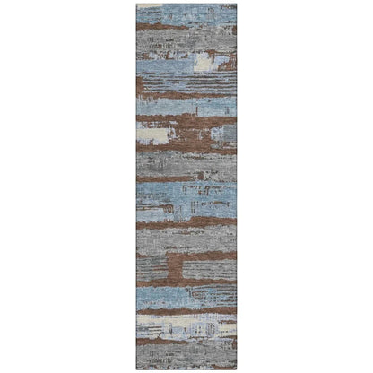LOOMLAN Rugs Aelaris Chocolate Washable Indoor-Outdoor Rug