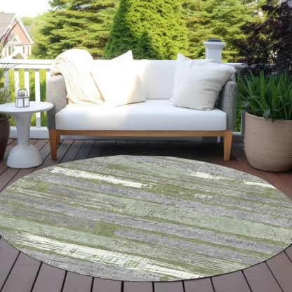 LOOMLAN Rugs Aelaris Green Washable Indoor-Outdoor Rug