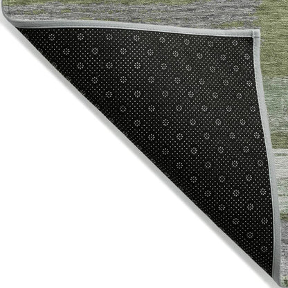 LOOMLAN Rugs Aelaris Green Washable Indoor-Outdoor Rug