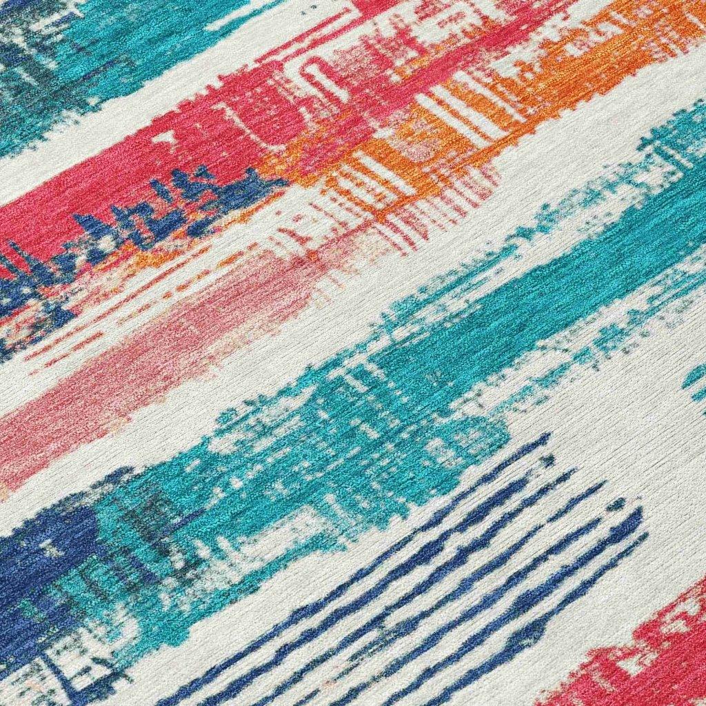 LOOMLAN Rugs Aelaris Ivory Washable Indoor-Outdoor Rug